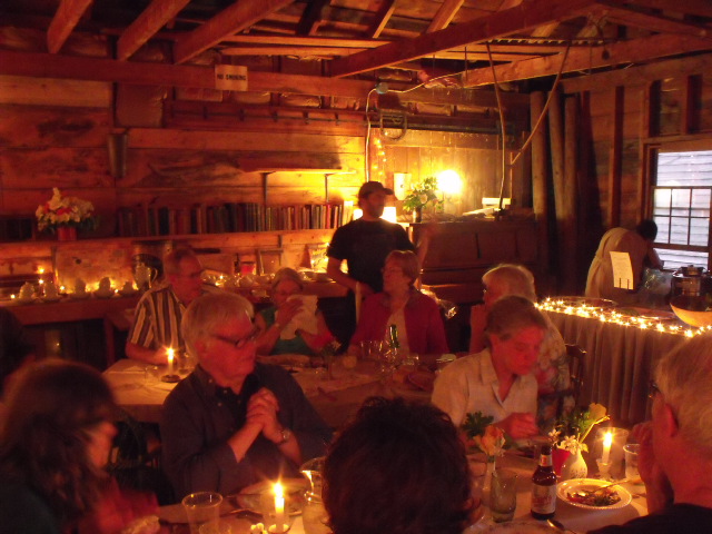 Benefit supper in the Lumber Shed