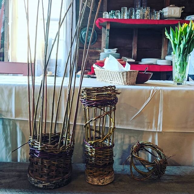 Many thanks to everyone who came out for a day of basket making at Farwell's. Special thanks to CP Woodman for sharing his knowledge and Willow branches.