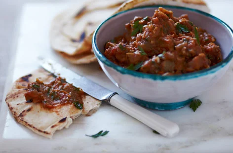 Zaalouk (Moroccan Eggplant and Tomato Salad)