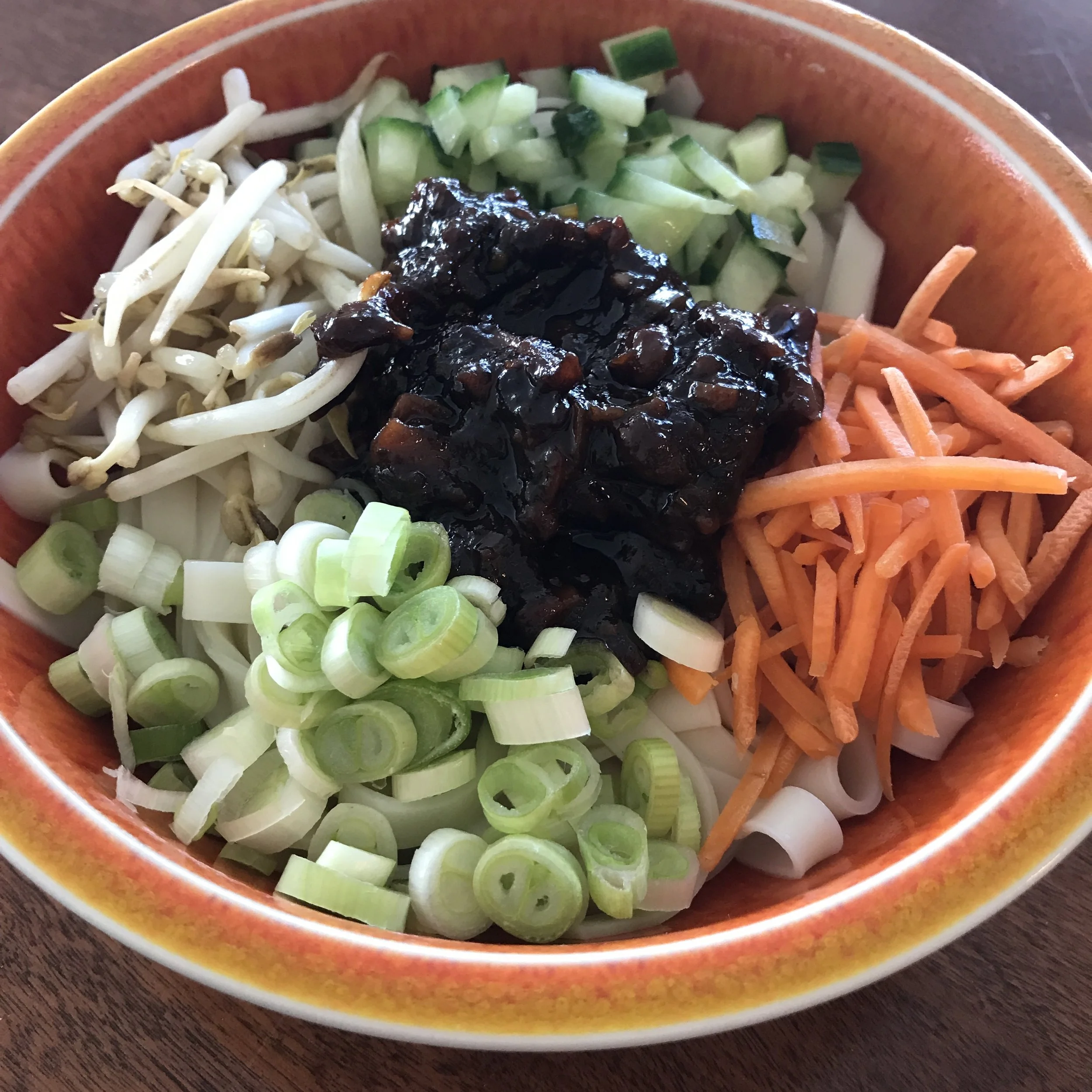 Zha Jiang Mian - Beijing Style Noodles with Soybean Paste