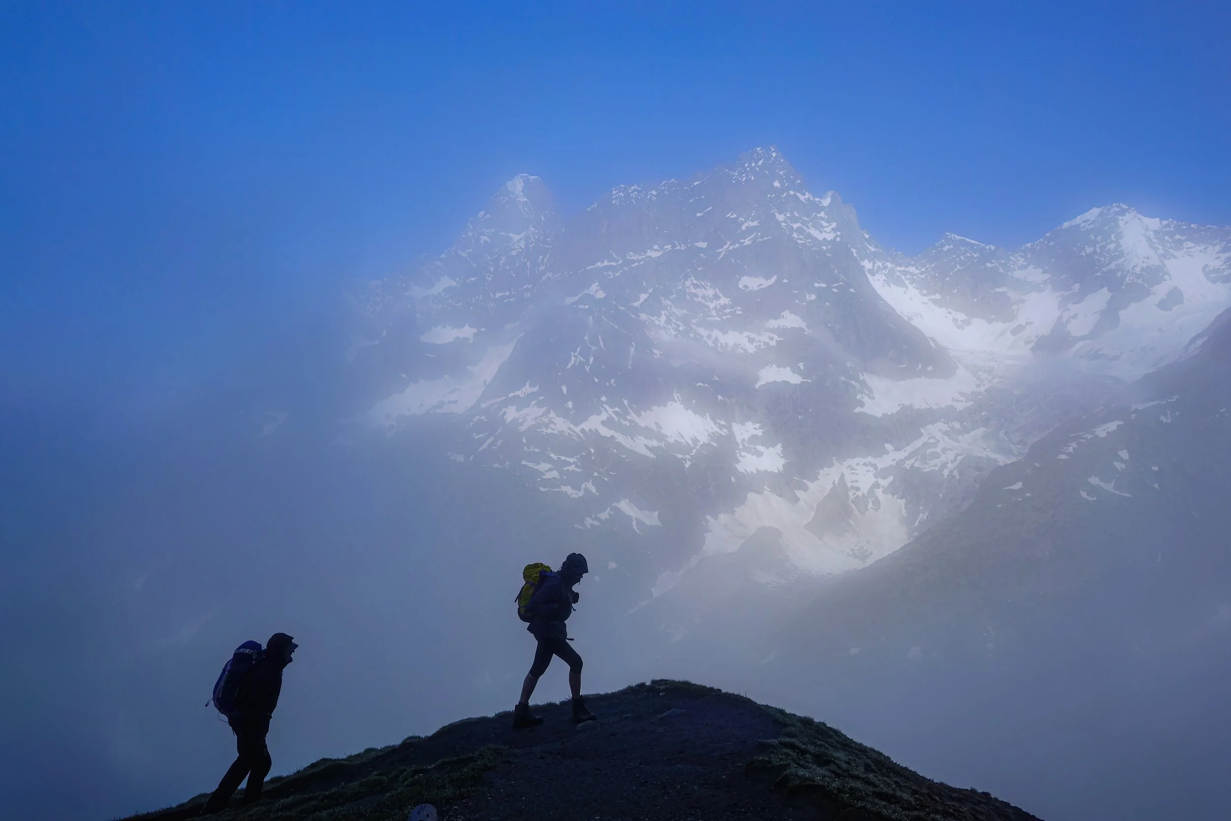 Approaching the Grand Col de Ferret, Italy/Switzerland