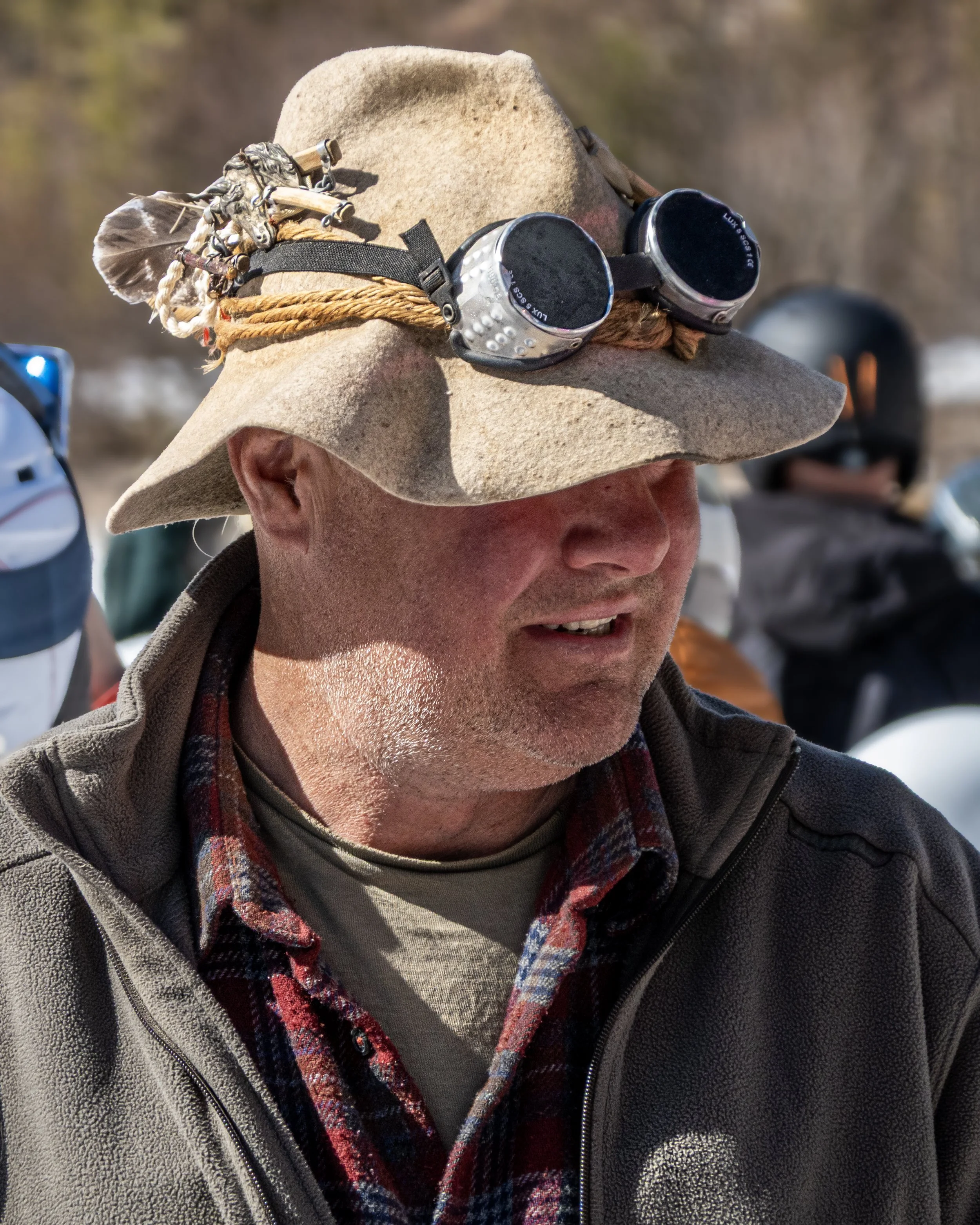 Ski-sleigh driver, Dolomites, Italy