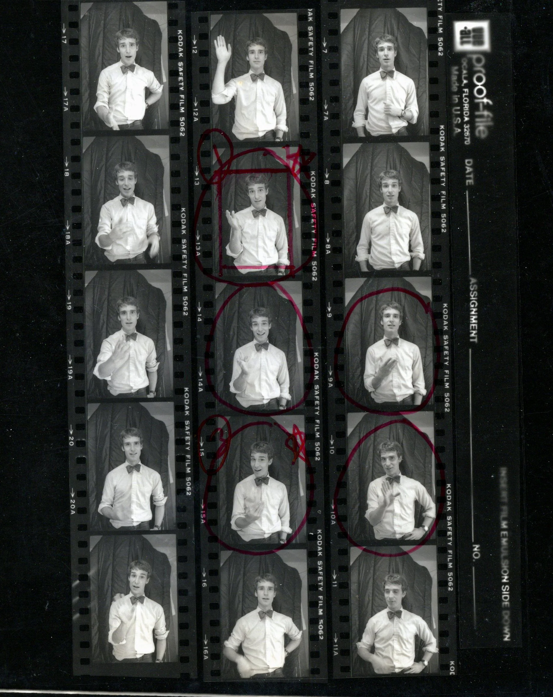 1979 Stand-up Promo Proof Sheet