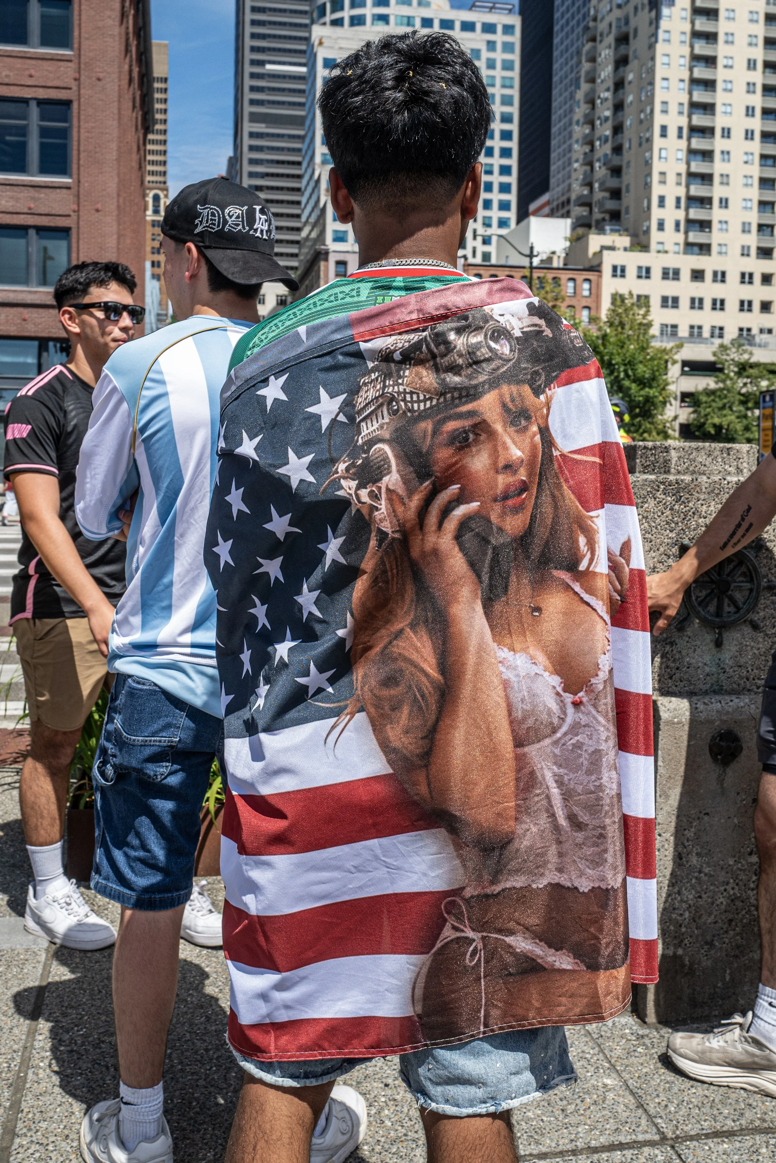 Ah, yes, respecting the flag...