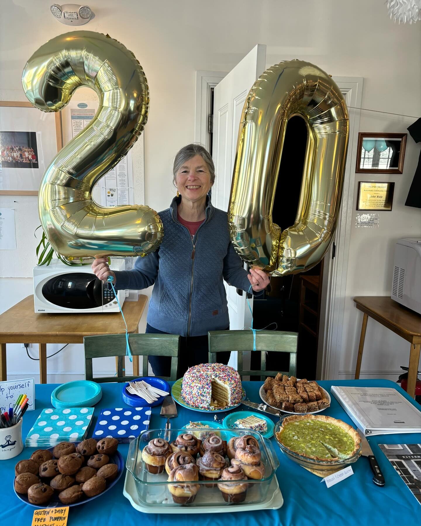 HAPPY BIRTHDAY WATERMAN&rsquo;S!!!! Today is WCC 20th anniversary. Come down to see past events and posters, enjoy baked goods and free coffee and a walk down memory lane :) 🥳🎂🎉