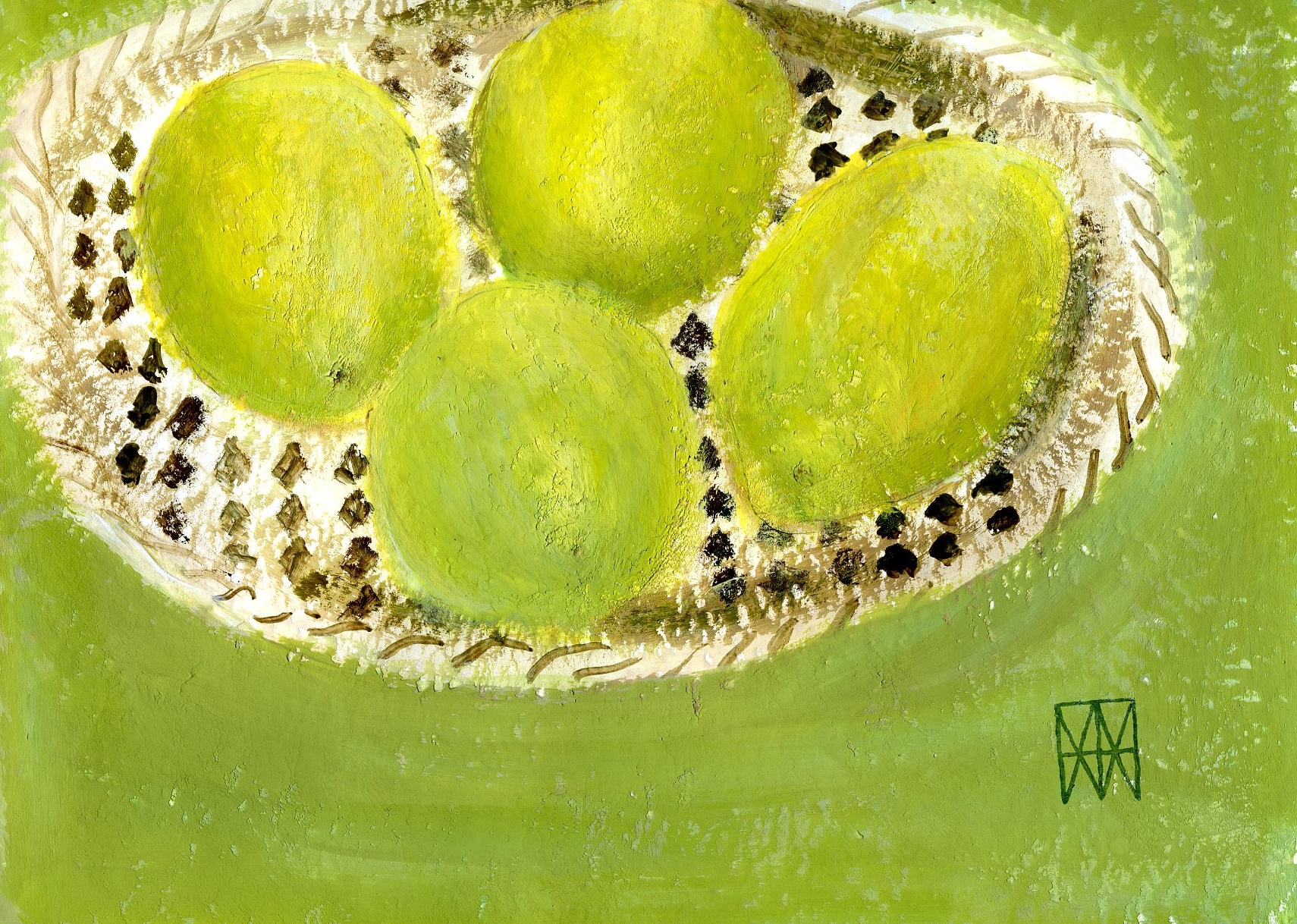 Lemons in a French Basket