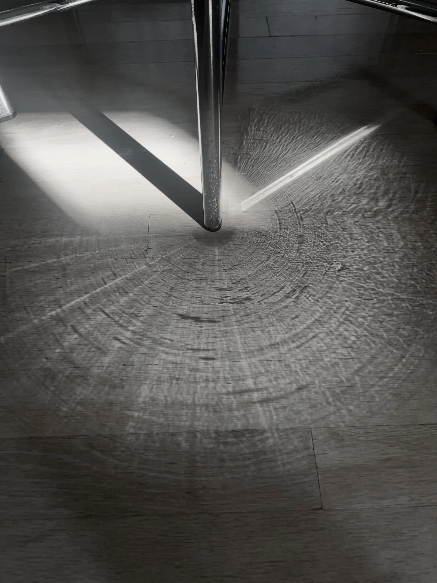 Nature&rsquo;s hidden gallery. ☀️ These aren&rsquo;t carvings in wood, but sunbeams through a glass coffee table transforming the floor into liquid rings. A reminder that art reveals itself when we slow down to look.💫💙

Notice how the light transfo