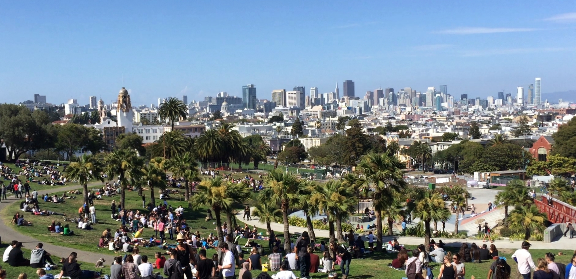 Dolores Park, SF - beating heart of the Mission district and one of my favourite places in the world.