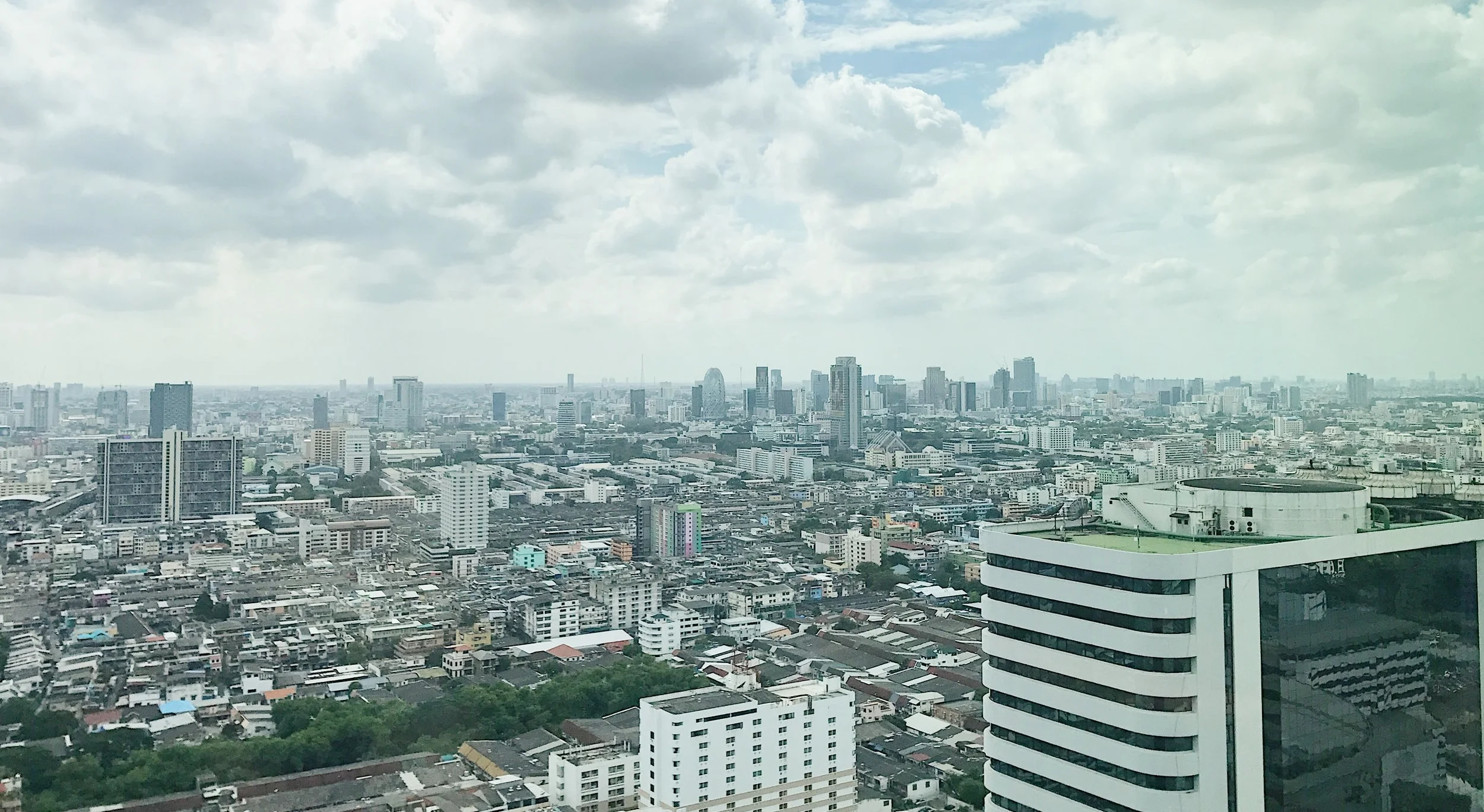 View from the 32nd Floor of G Tower, which houses ThoughtWorks' Bangkok office.