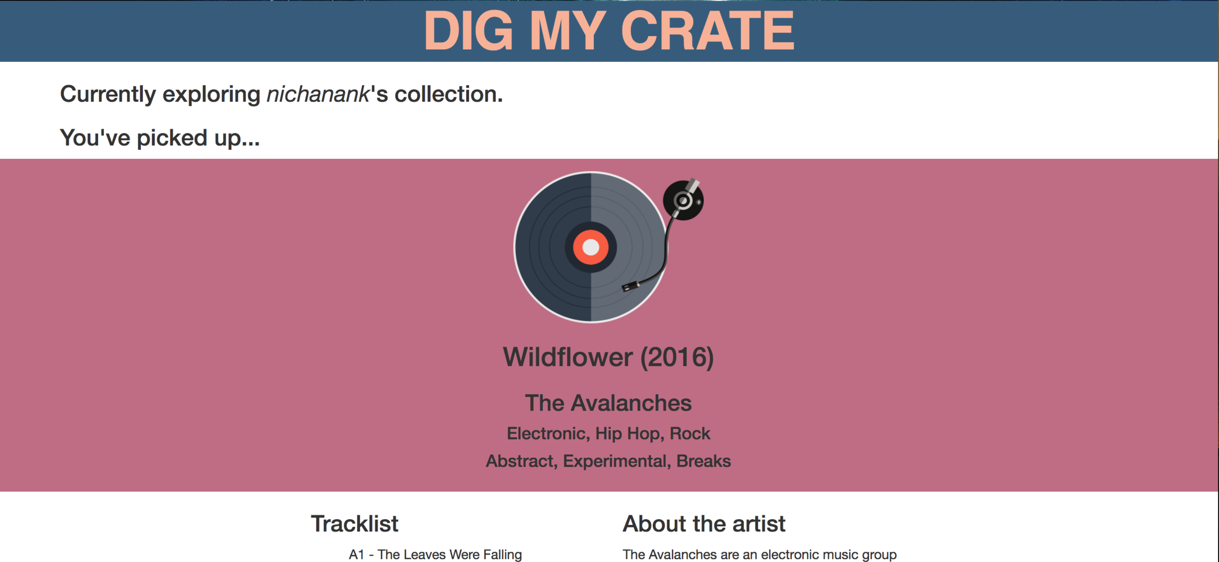 Dig my Crate: A Ruby project inspired by record collecting
