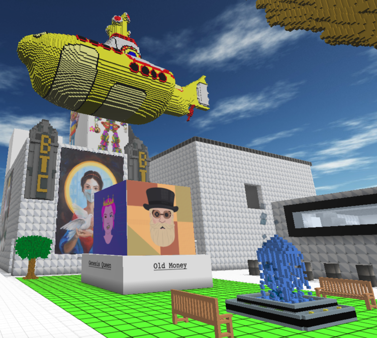 Here’s a monument of Old Money and a Founder Avastar on CryptoVoxels. Check it out here