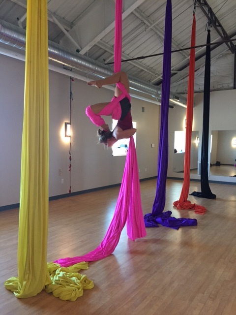 Evo Rock + Fitness Indy Silks 101 instructor. She's amazing! 