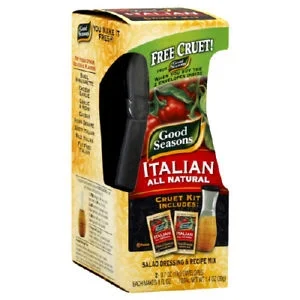 Get this to mix and serve the dressing. Sold in the grocery in the dressing isle. 