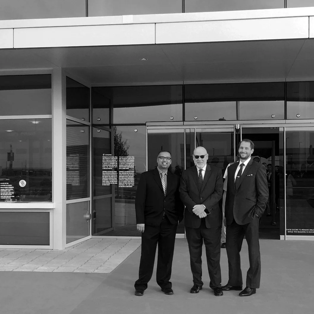 Some of the M+J gentlemen looking dapper at the opening of Sugar Land's 'Smart Financial Centre' #007
