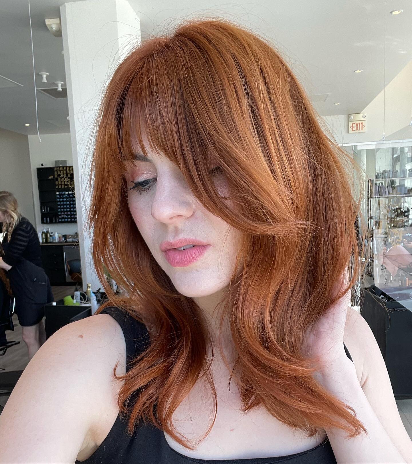 &ldquo;I love those redheads, man&rdquo; - name who said this famous quote 
🎥color by @meticulous_margie using @goldwellus color at our crossroads location 
🍿model @callofthestyled