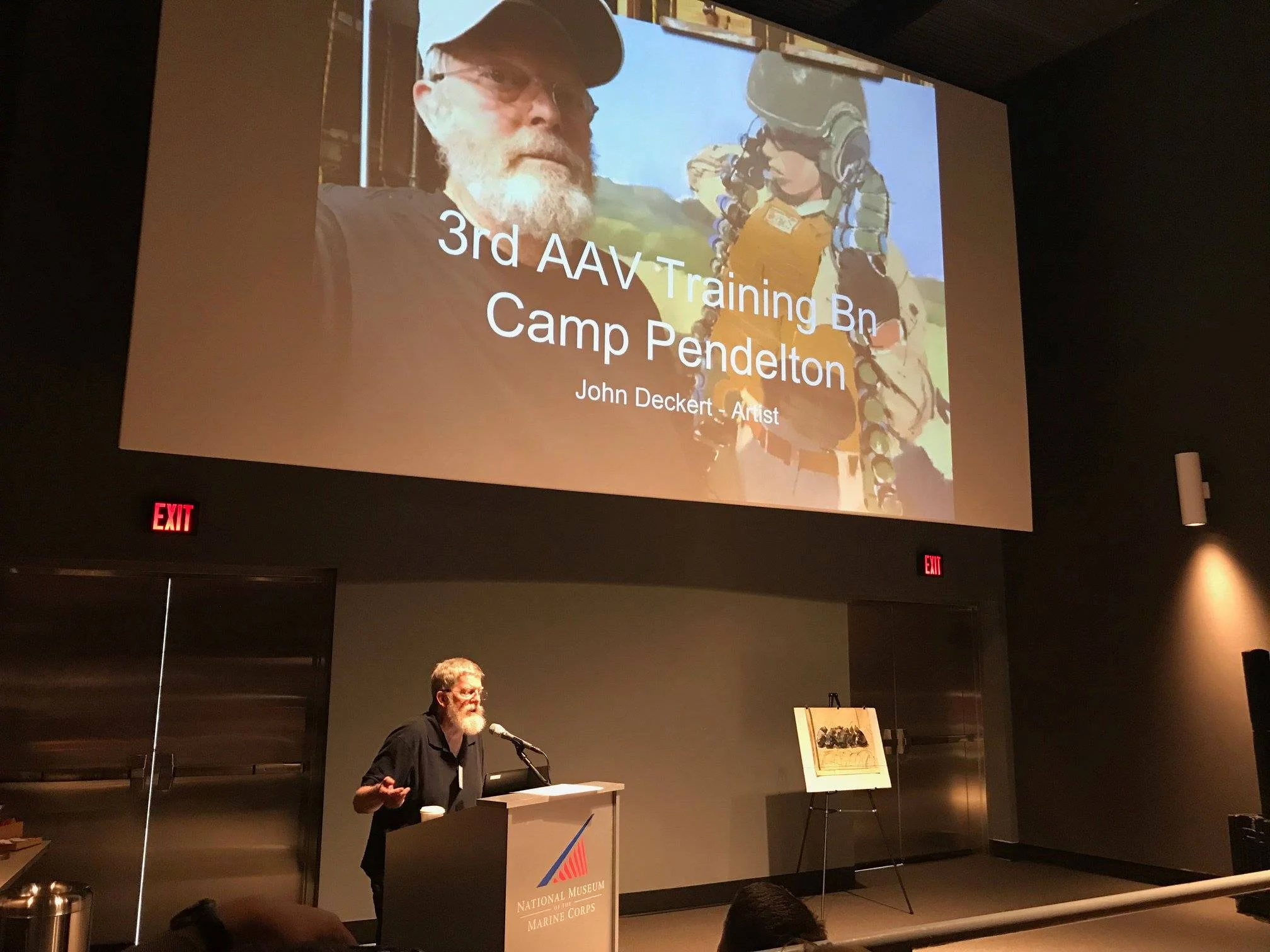 I gave a presentation to the audience of Combat Artists, Curators and Directors of various collections of Military Art.