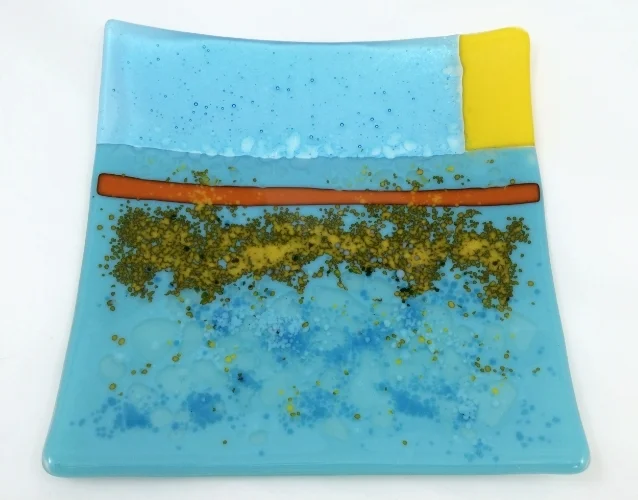 beach sand sushi dish