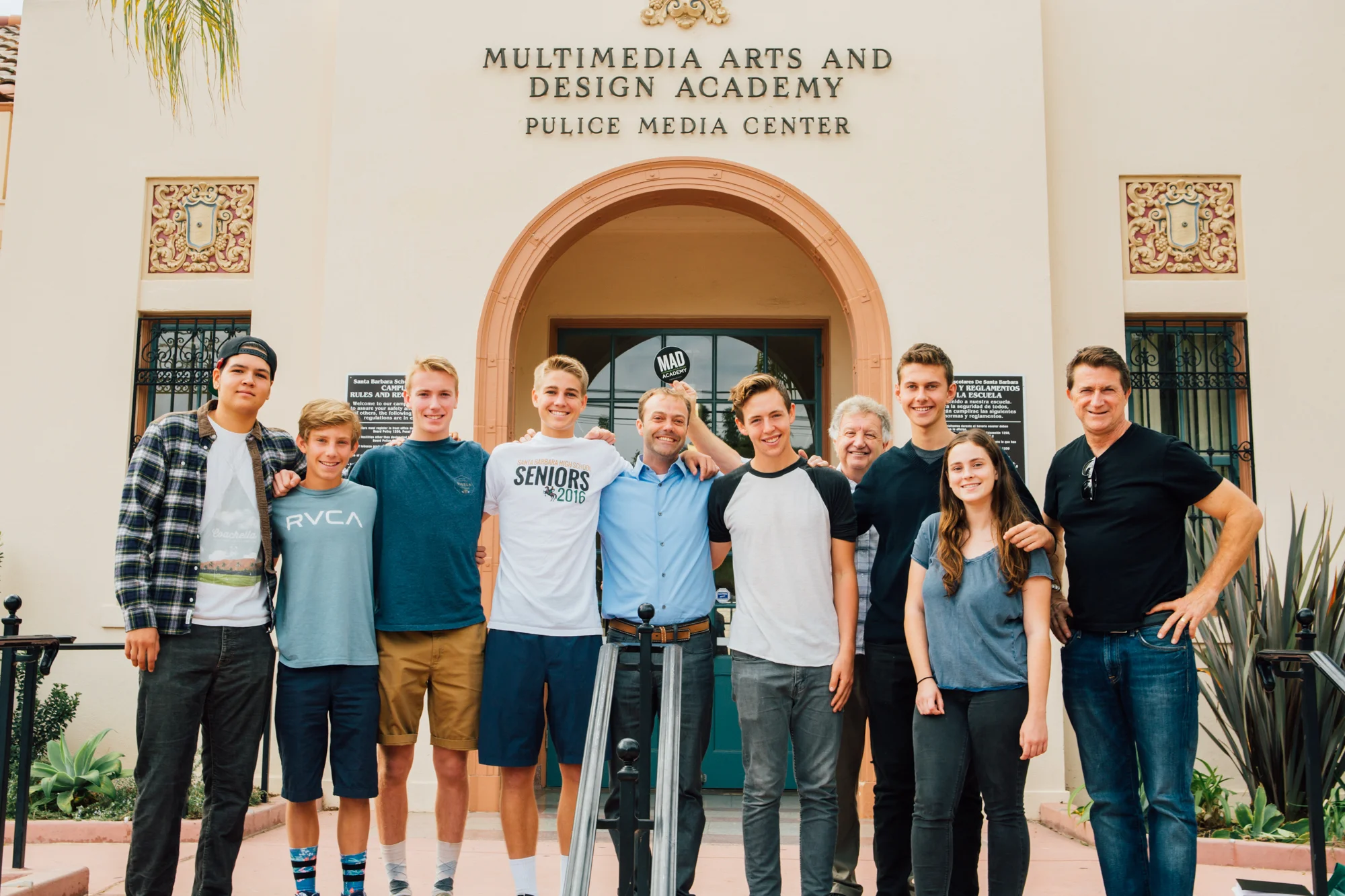From left to right, Santino Salamon, Grant Bennet ,&nbsp;Luke O'neill, Tanner Mees, Dan Williams, Gibson Field-Elliot, Douglas Bowman, Wilson Sherman, Kelsey, John Mullen