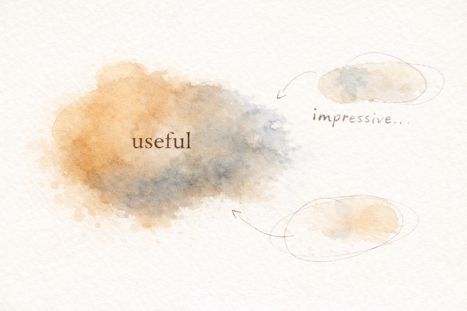 Focus on Being Useful, Not Impressive