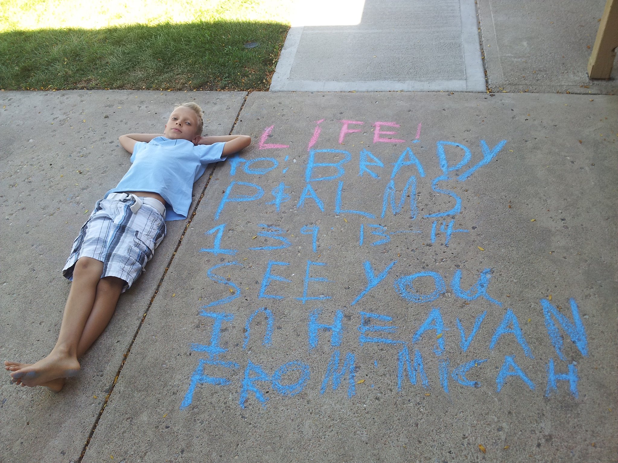  Pro-Life Chalk Day // A Voice For Brady! 