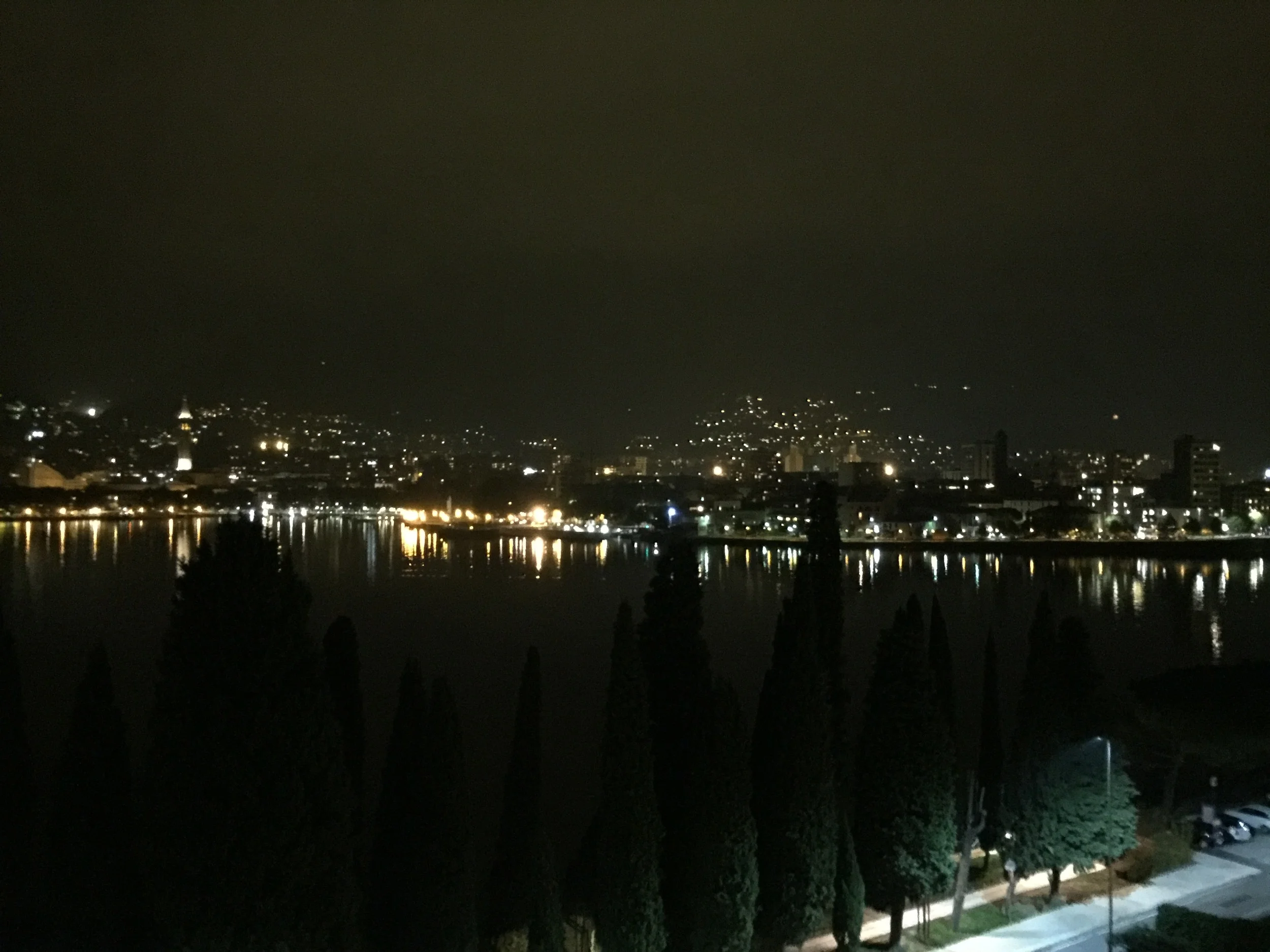 Lecco at night