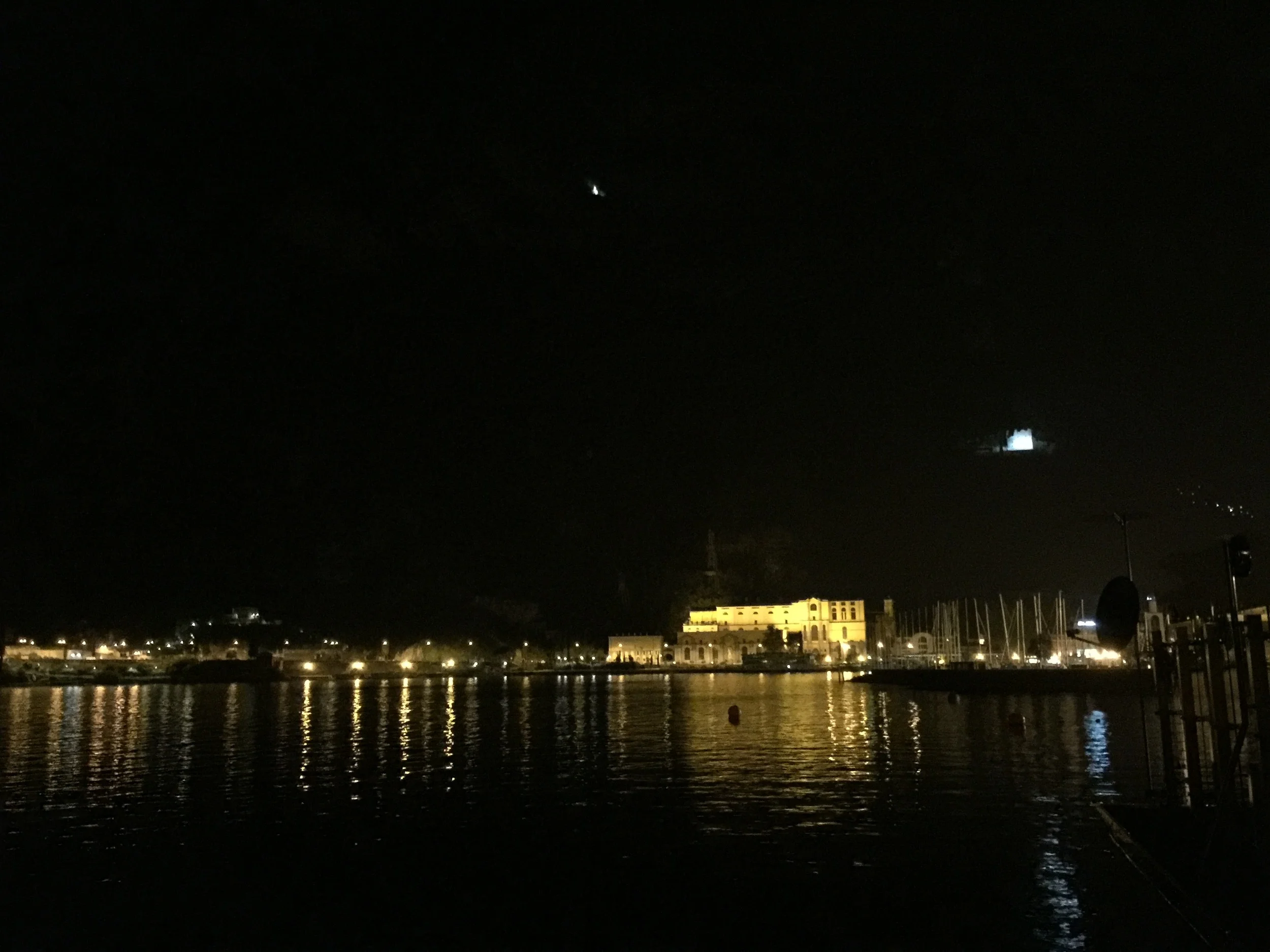 Night time walk back from El Re della Bussa