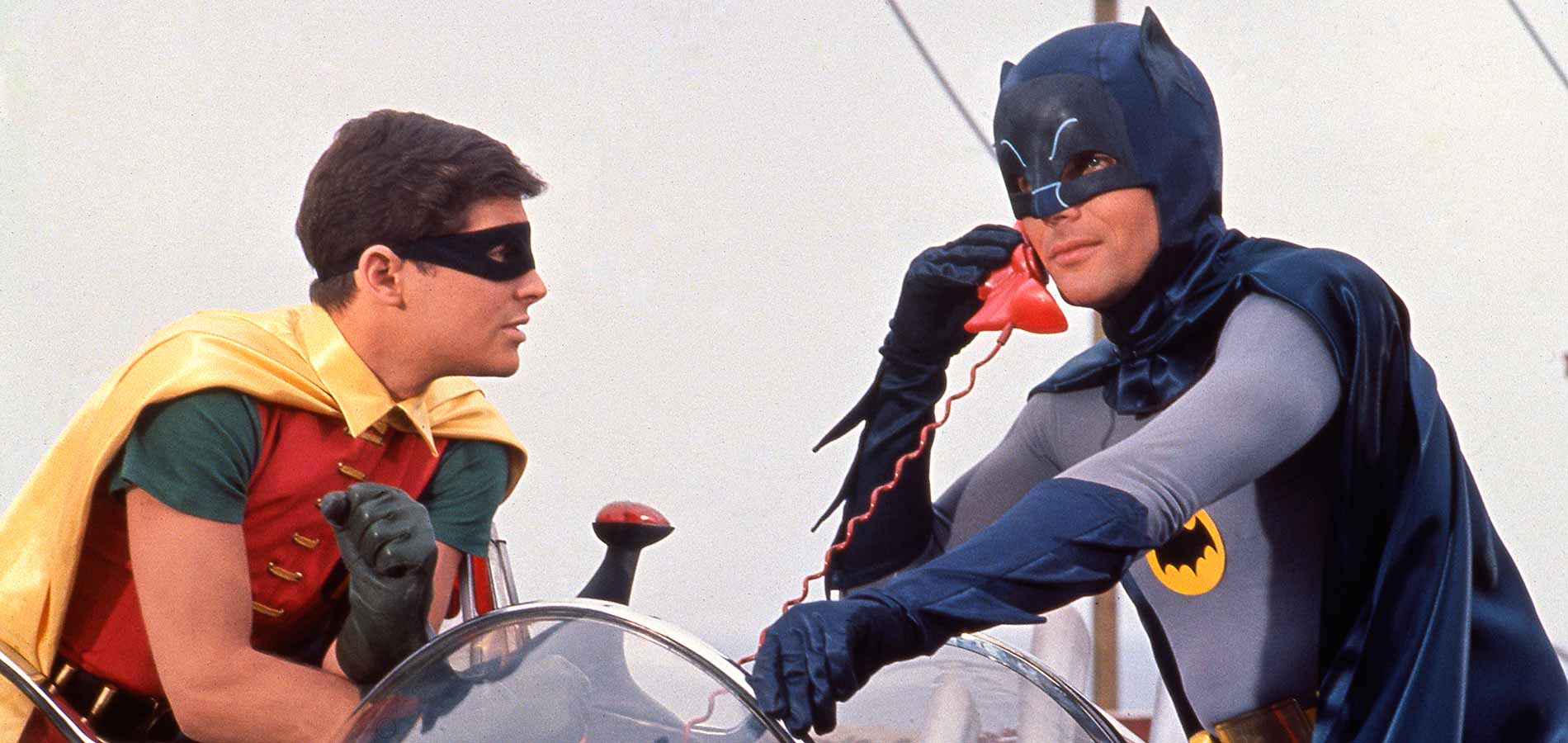 Real-life depiction of me in action on the Bat Phone.