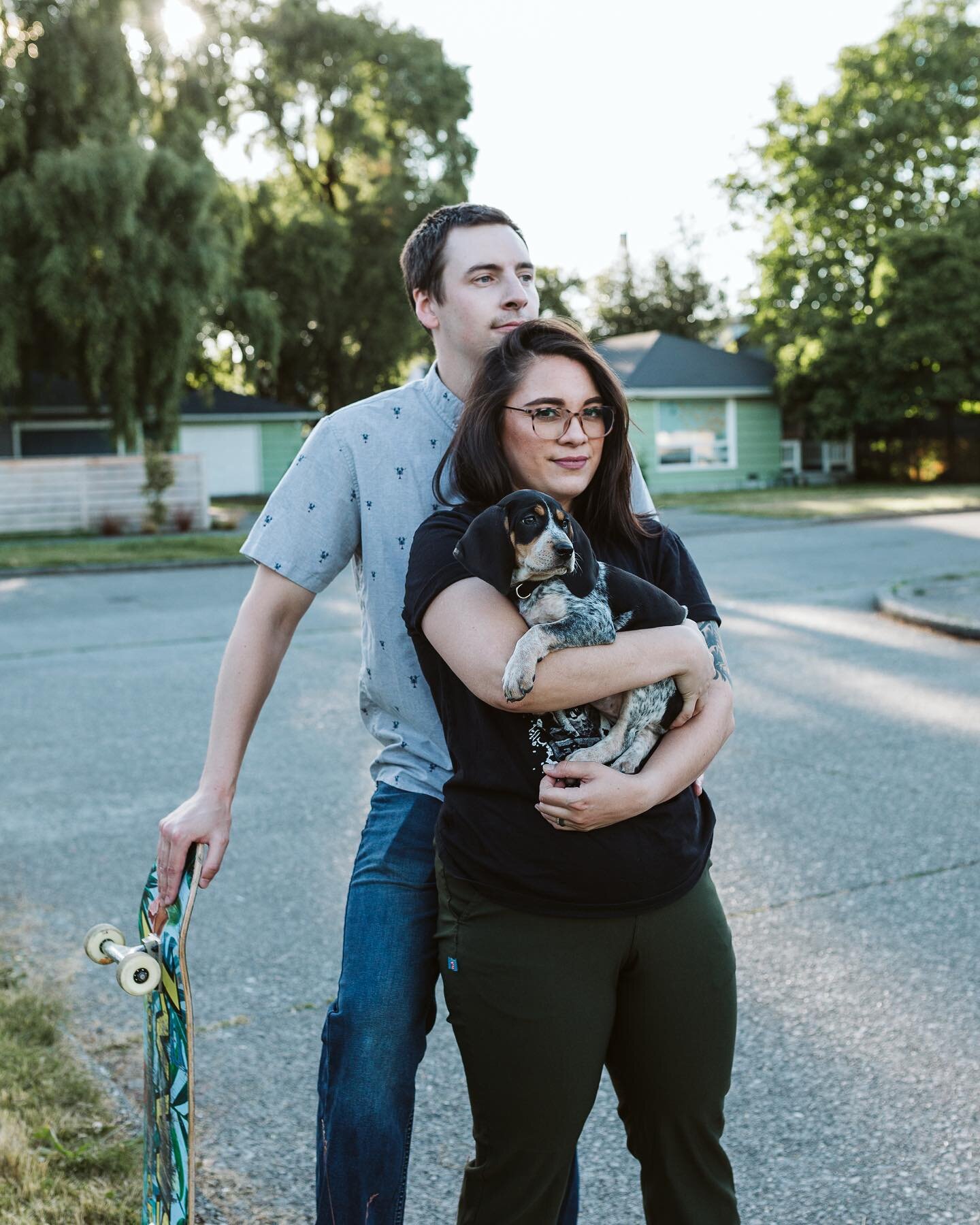 I dig working with couples that want to do their own thing during a session. This was RIGHT up Sam &amp; Ashley&rsquo;s alley 🤘🏼🖤
&bull;
&bull;
&bull;
&bull;
&bull;
&bull;
#bonniemillercreative #couplegoals #createdtocreate #cascadepresets #doyour