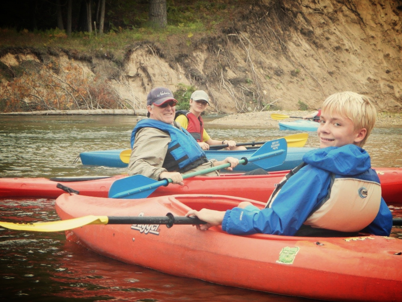 Kayaking on the Pine River