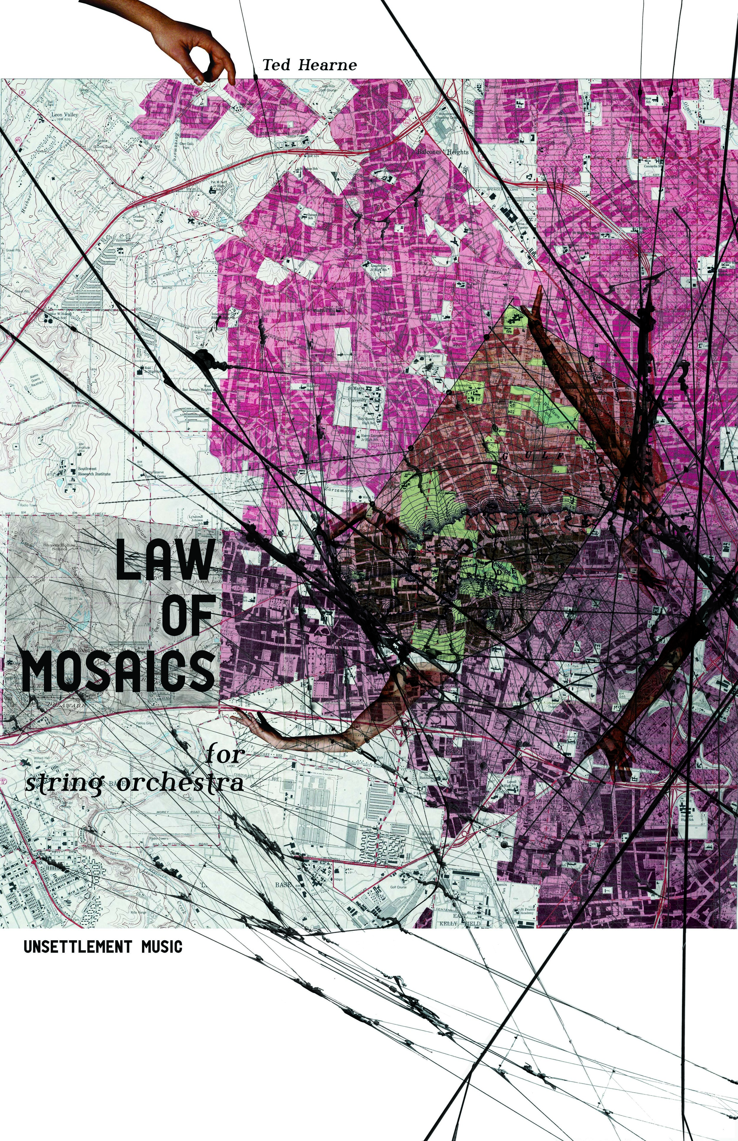 "Law of Mosaics" score cover design by Emily Weidenhof