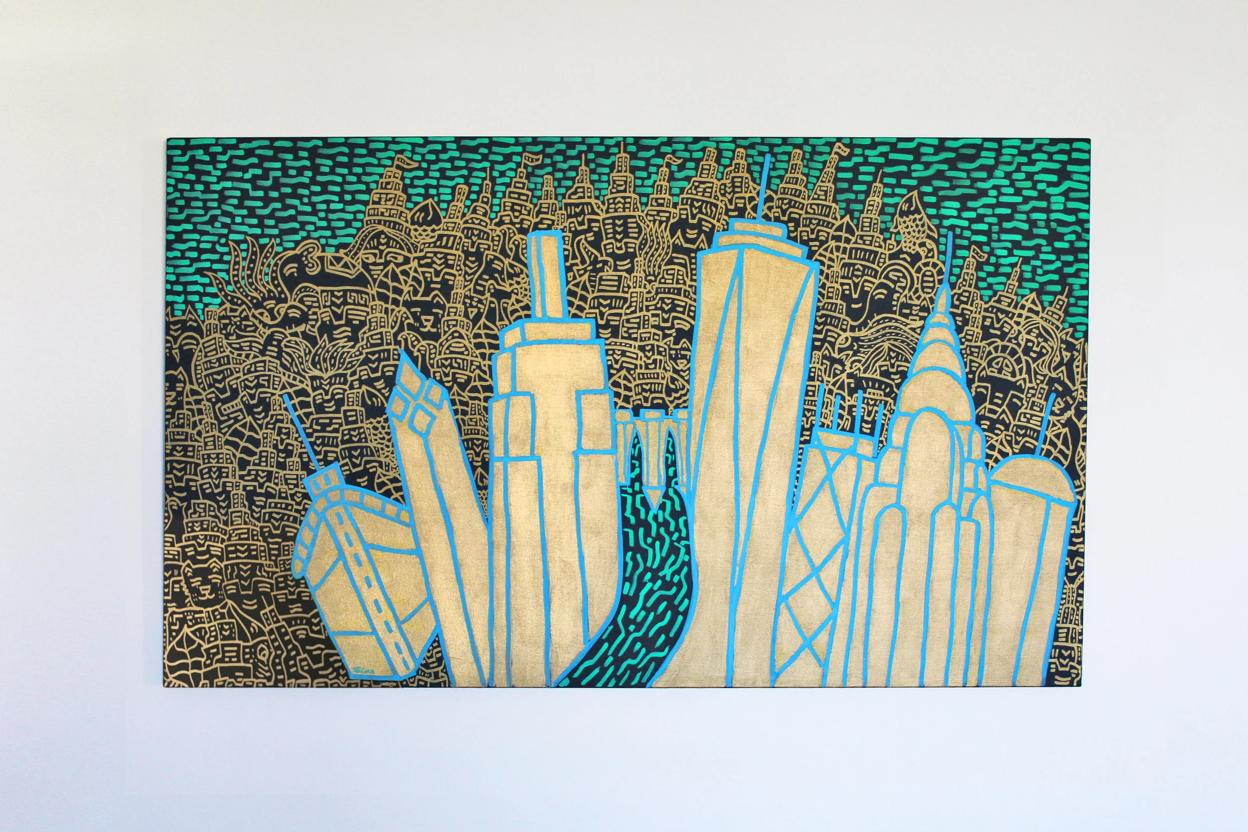 Cityscape NYC 5' x 3'