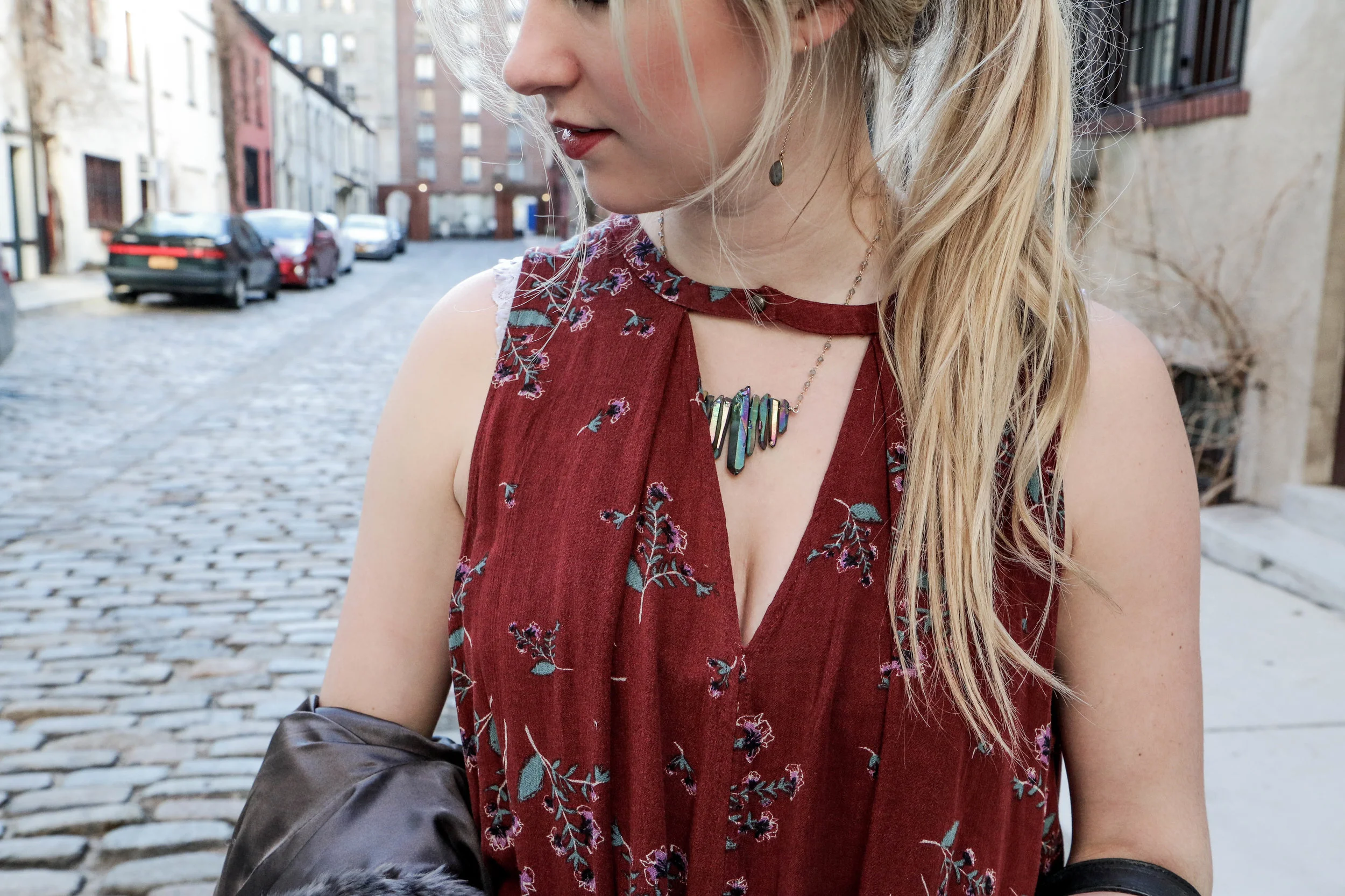 Wearing The Vegas Necklace and The Madison Drop Earrings