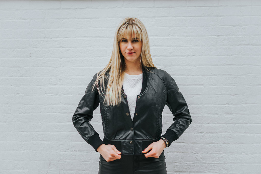 Leather Bomber from Neiman Marcus- similar style via BB Dakota