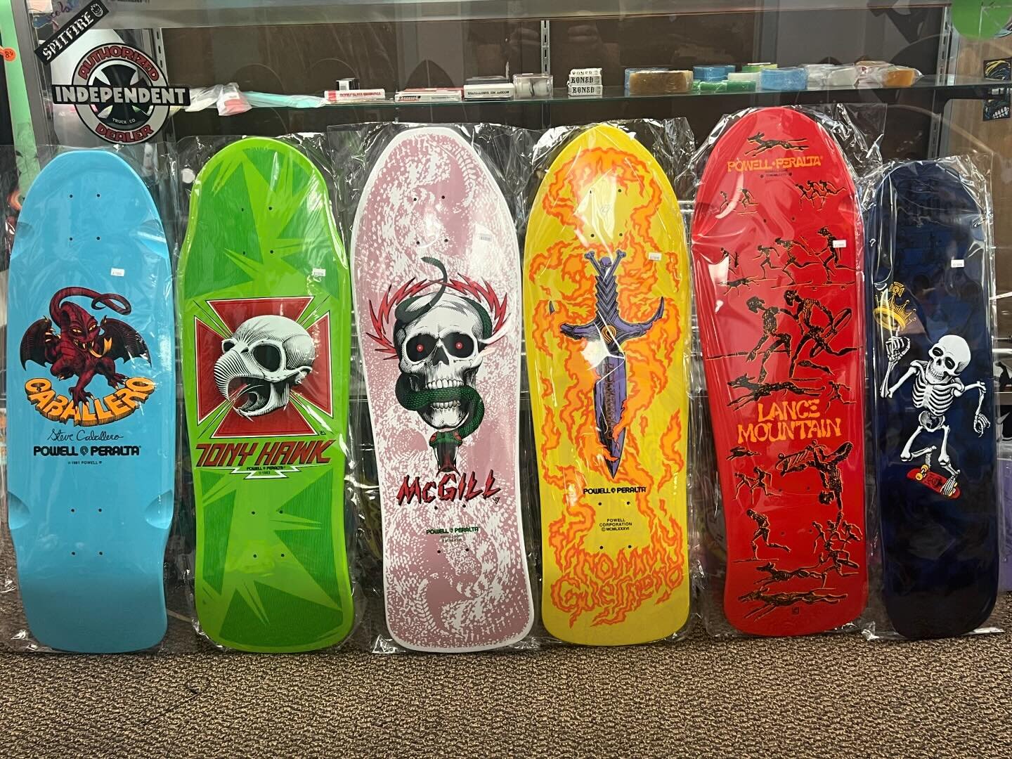 New Bones Brigade series 15 reissues decks are in store! Come by and grab one before they are gone! #classic #powell #reiusse #shoplocal #surfconnection