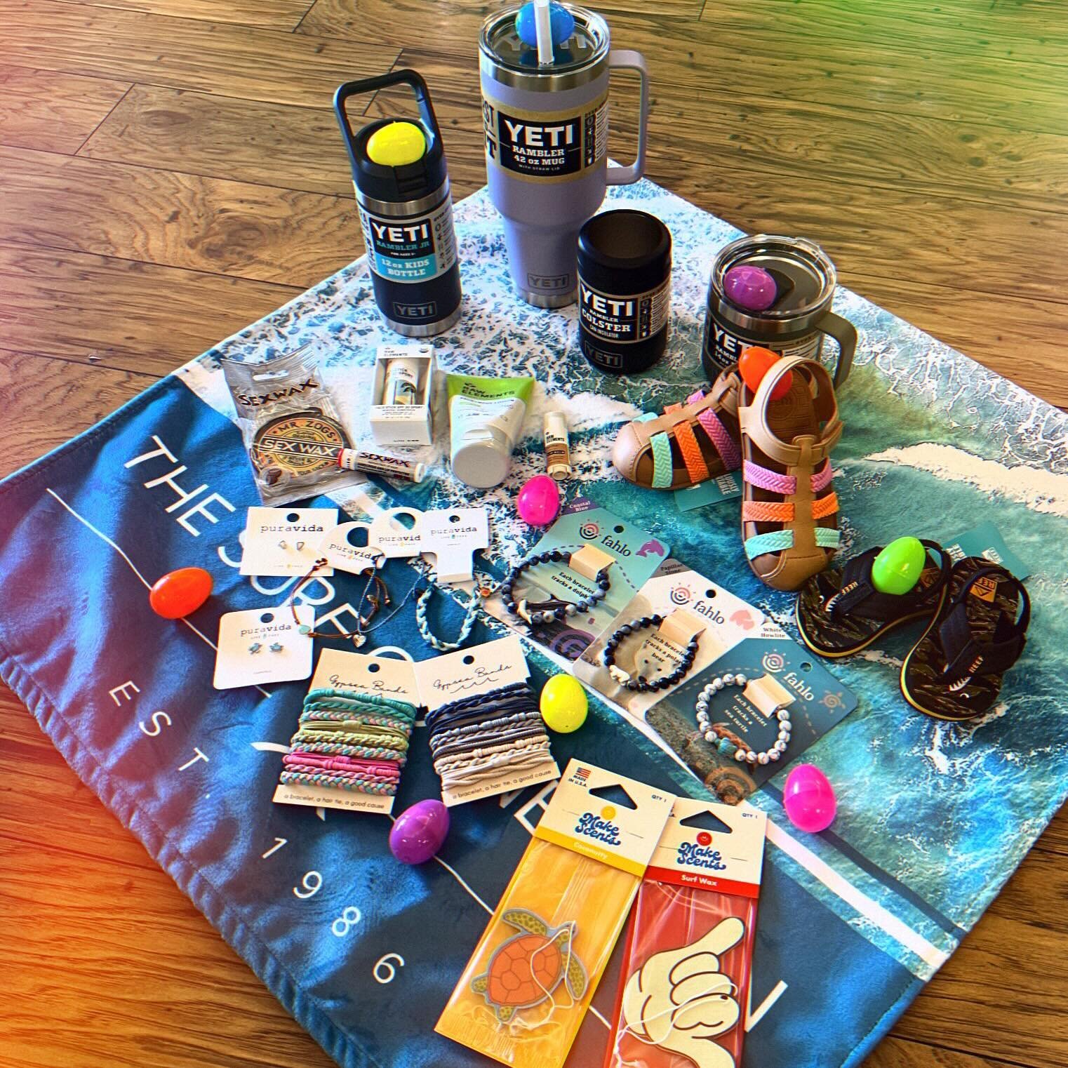 Do you need ideas on what to put in your Easter basket? Here are just a few of the many items we have that would be a great addition to any Easter basket! #Easter #shoplocal #surfconnection