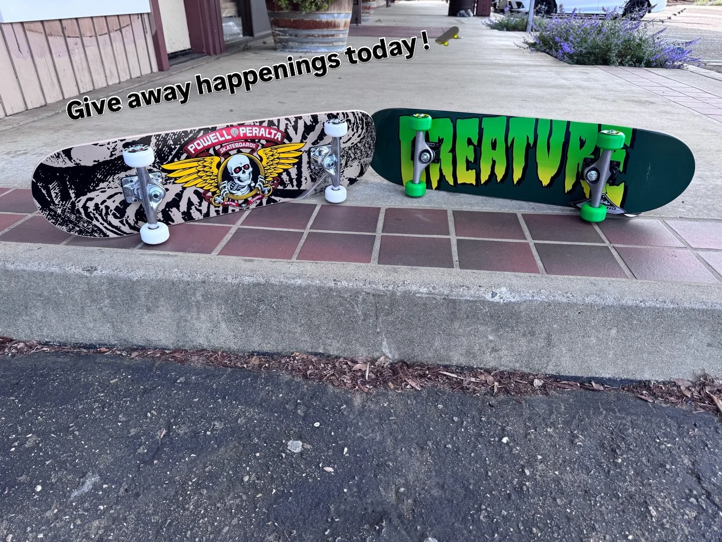 Skateboard giveaway today at 5:00 pm @surfconnection in memory of a fallen skater. Must be a true skateboarder to enter. Send a clip of your best trick to our DM or stop by the shop at 5pm. RIP Tyler Biolley, forever in our hearts 9/11/1984-3/13/2006