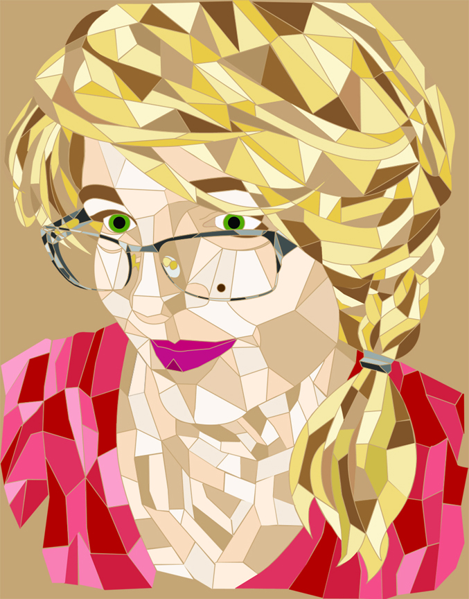 Low-Polygon Selfie (Illustrator)