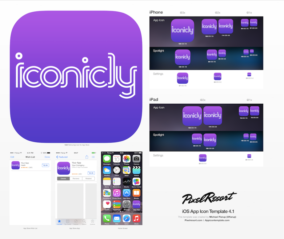 App Branding/Design for Iconic.ly