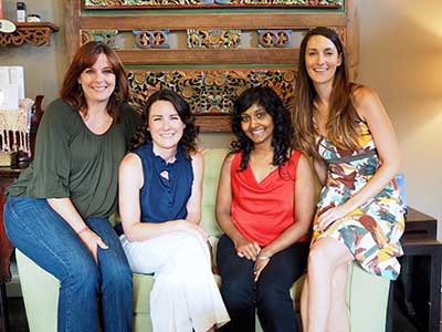 The acupuncturist and Chinese medicine practitioners at San Vida in Marble Falls know they are sometimes the ‘last resort’ for people. They are owner Patti McCormick (left), Elise Lange , Sita Chokkalingham and Tricia Mercer . Go to sanavida.info for more about the service and other programs. Staff photo by Daniel Clifton