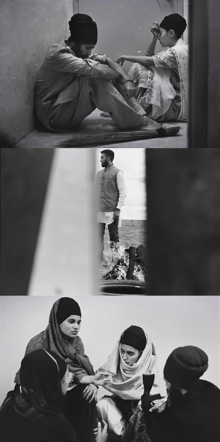 (shot in 35mm by baljit singh + rupi kaur | words by rupi kaur) ‘ rooh ’ - a photo essay exploring the stories of individuals before, during, and after the 1984 sikh genocide. their neighbor had heard the mobs coming. ran into their home and brought them into the safety of his own. sister and brother sit hiding now. the streets are destroyed. their people are murdered. waheguru. waheguru. waheguru. they pray. silence. so they crack open the door just a bit. peek out. and they see him. walking amidst the dead bodies. a smug look on his face. it is the politician their parents voted for. how is he here. why is he not protecting the people of this city. instead he’s giving each member of the mob a 100 rupees and a bottle of liquor. telling them good job. then gets back in his government car and drives away. what do you do when your country has failed you. when the killings were not random. when they were systematic. strategized. when the bodies piled up in the city streets and they didn’t take responsibility. cause it is a genocide carried out from the top. from the institutions meant to protect you. what do you do when the police stand around and watch. when the government supplies the weapons. you go beyond. after seeing so much wrong you fall in love with what is righteous. freedom. justice. the safety of your people. you collapse into higher notions of existence. of love. of revolution. che. malcolm. mandela. sukha. jinda. are your teachers. you read. you become hungry. for justice. for peace. you are ready.
