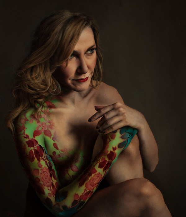 Marco Grassi, olio su tela smaltata