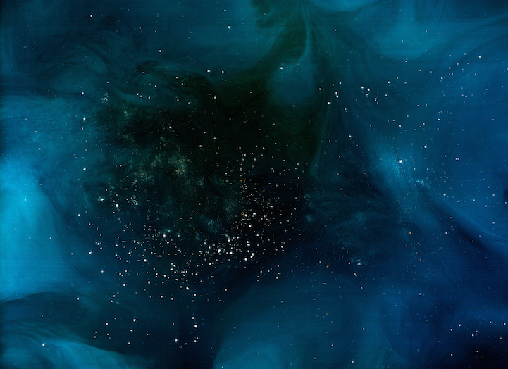 Nebula - acqua, caffè, metà e metà, coloranti alimentari; Stelle - zucchero, lievito