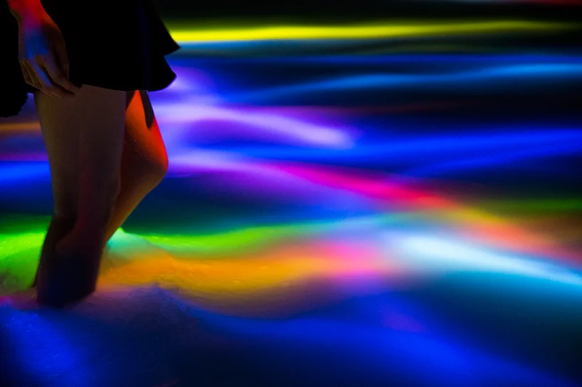 Teamlab, ‘Drawing on the water surface created by the dance of koi and people — infinity’