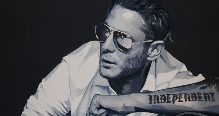 Ian Berry l’artista che dipinge con i jeans senza usare colore e pennello