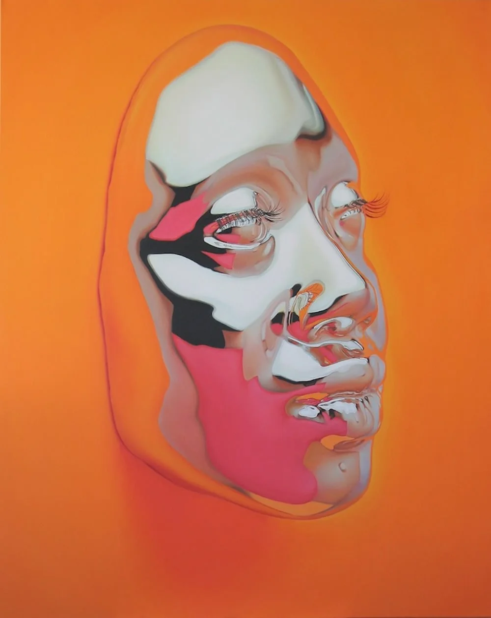 Kip Omolade, Diovadiova Chrome, Kitty Cash II, Olio su tela 