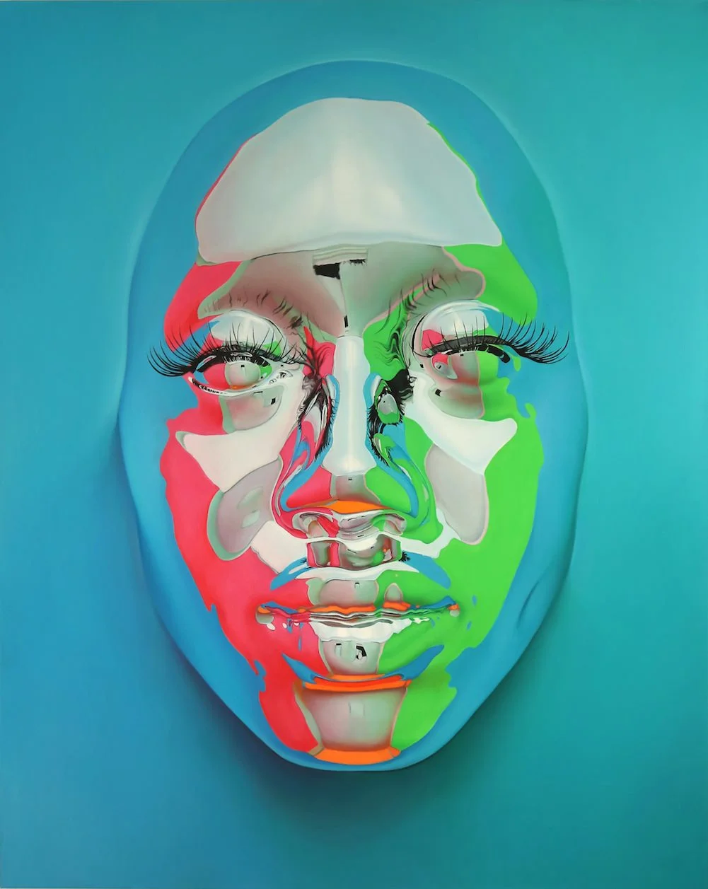 Kip Omolade, Diovadiova Chrome, Kitty Cash IV, Olio su tela