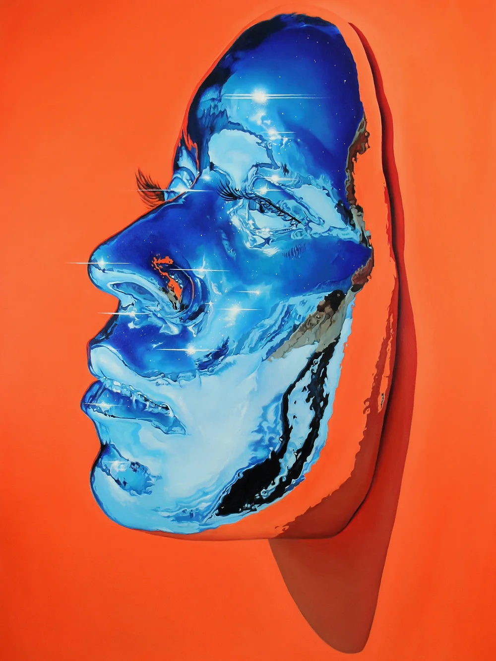 Kip Omolade, Diovadiova Chrome, Karyn I, Olio su tela