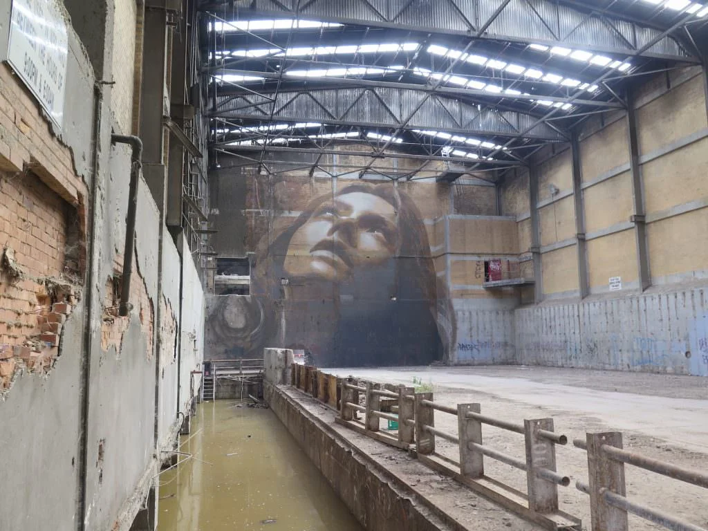 La street-art di Rone che porta mega ritratti di giovani donne su edifici che stanno per essere abbattuti