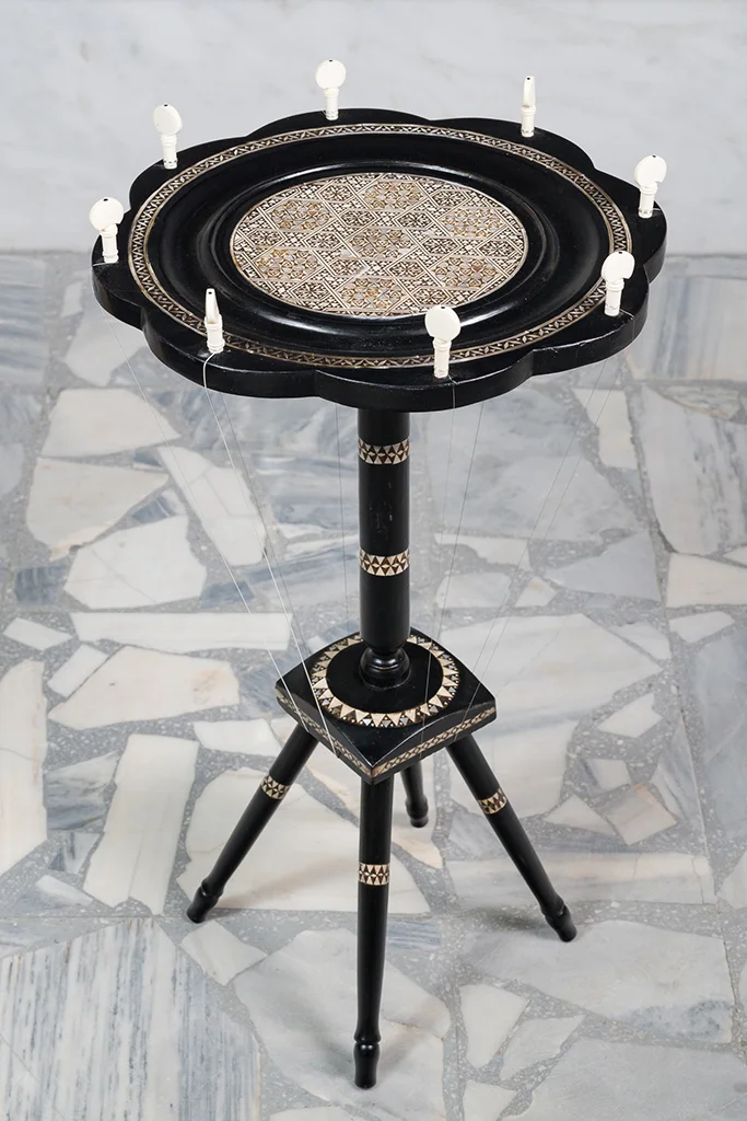 Nevin Aladag, "Table (from the serie Music Room, Athens)", 2017 courtesy wentrupgallery