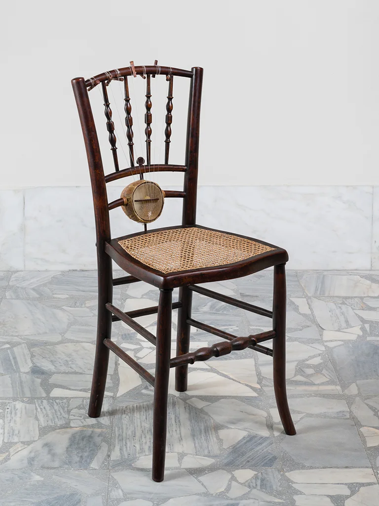 Nevin Aladag, "Chair Lyra (from the serie Music Room, Athens)", 2017 courtesy wentrupgallery